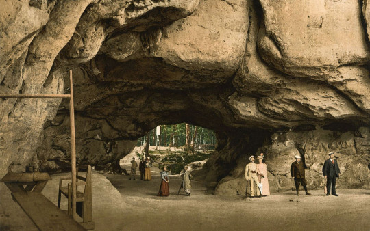 Sächsische Schweiz, Kuhstall 1912